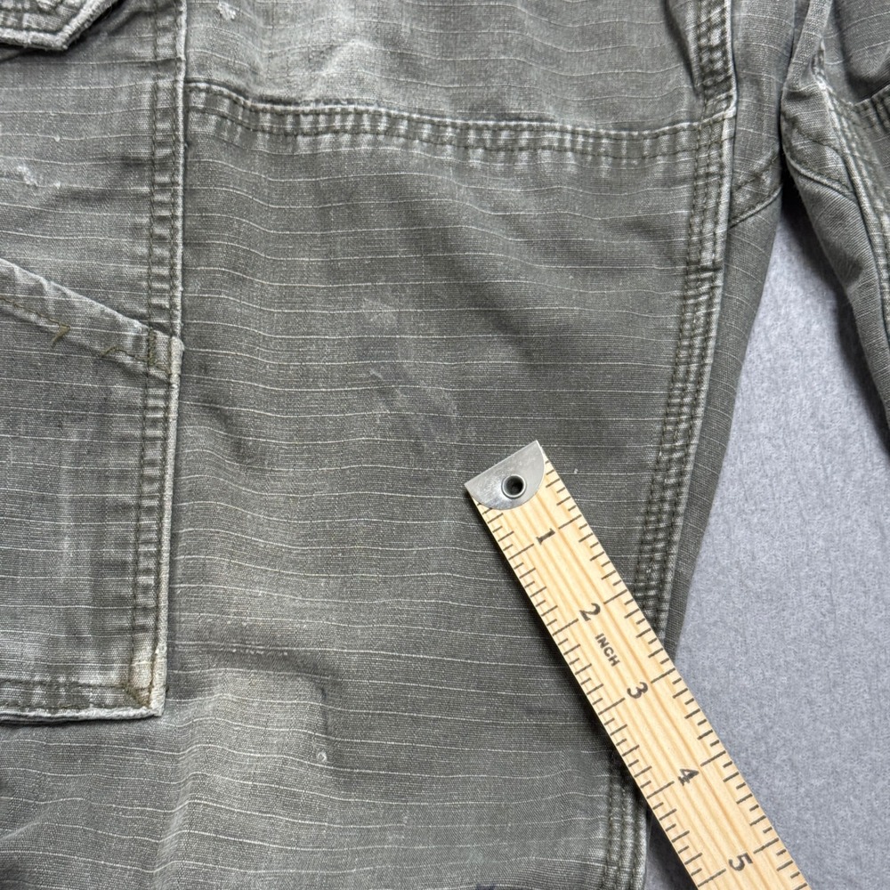 Carhartt Cargo Pants Mens 34x31 Olive Green Double Knee Ripstop Workwear Utility - Picture 11 of 12